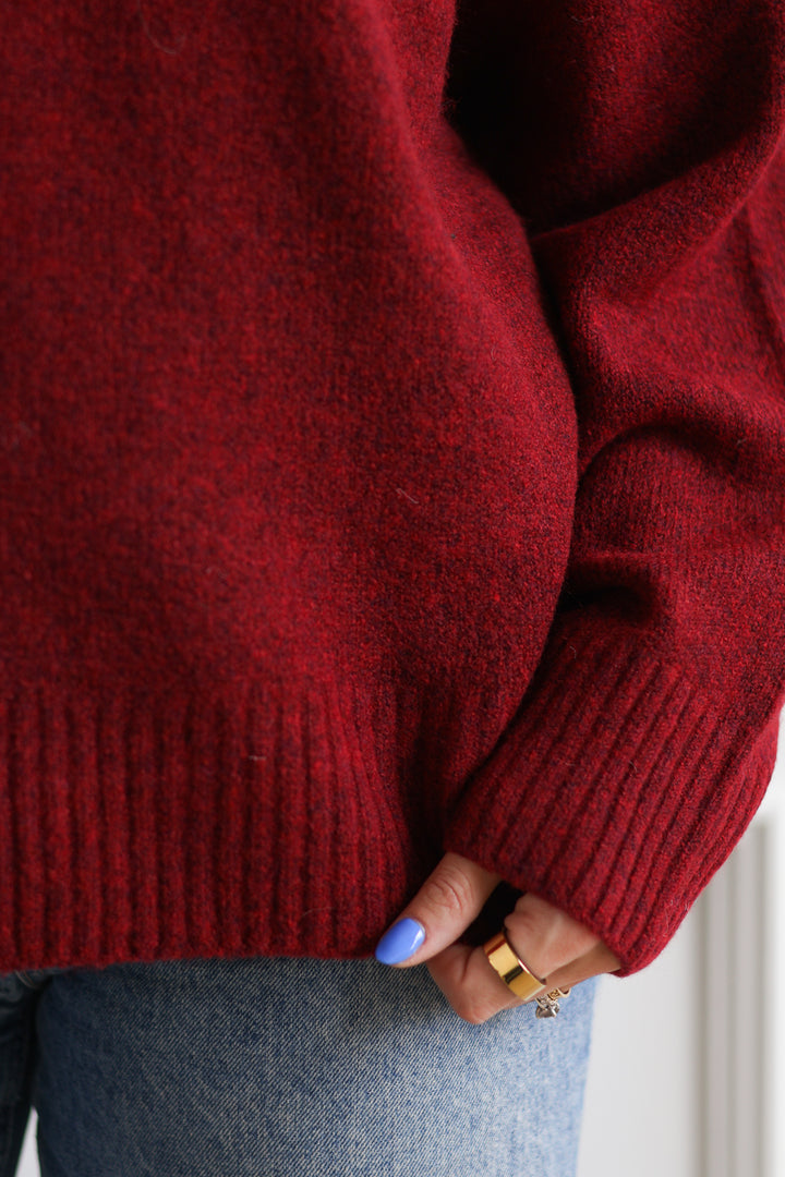 Vero Moda | Boom Knit Pullover - Red