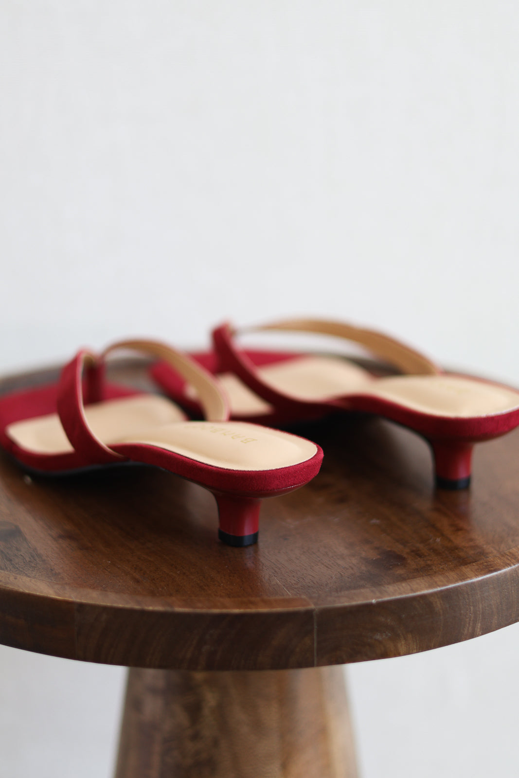 Brat Suede Kitten Heel - Wine