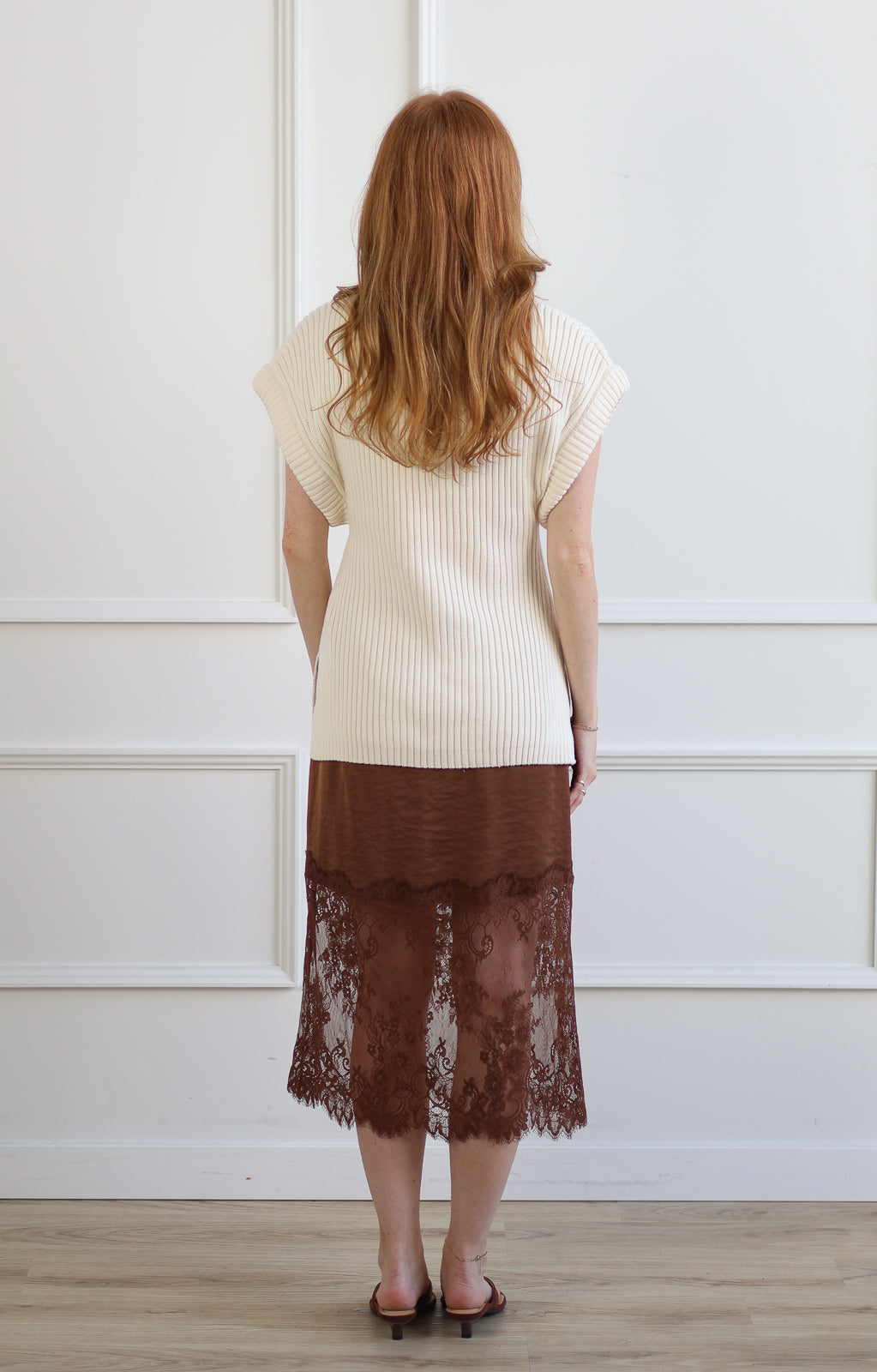ICHI | Aerin Knit Tank - Ivory