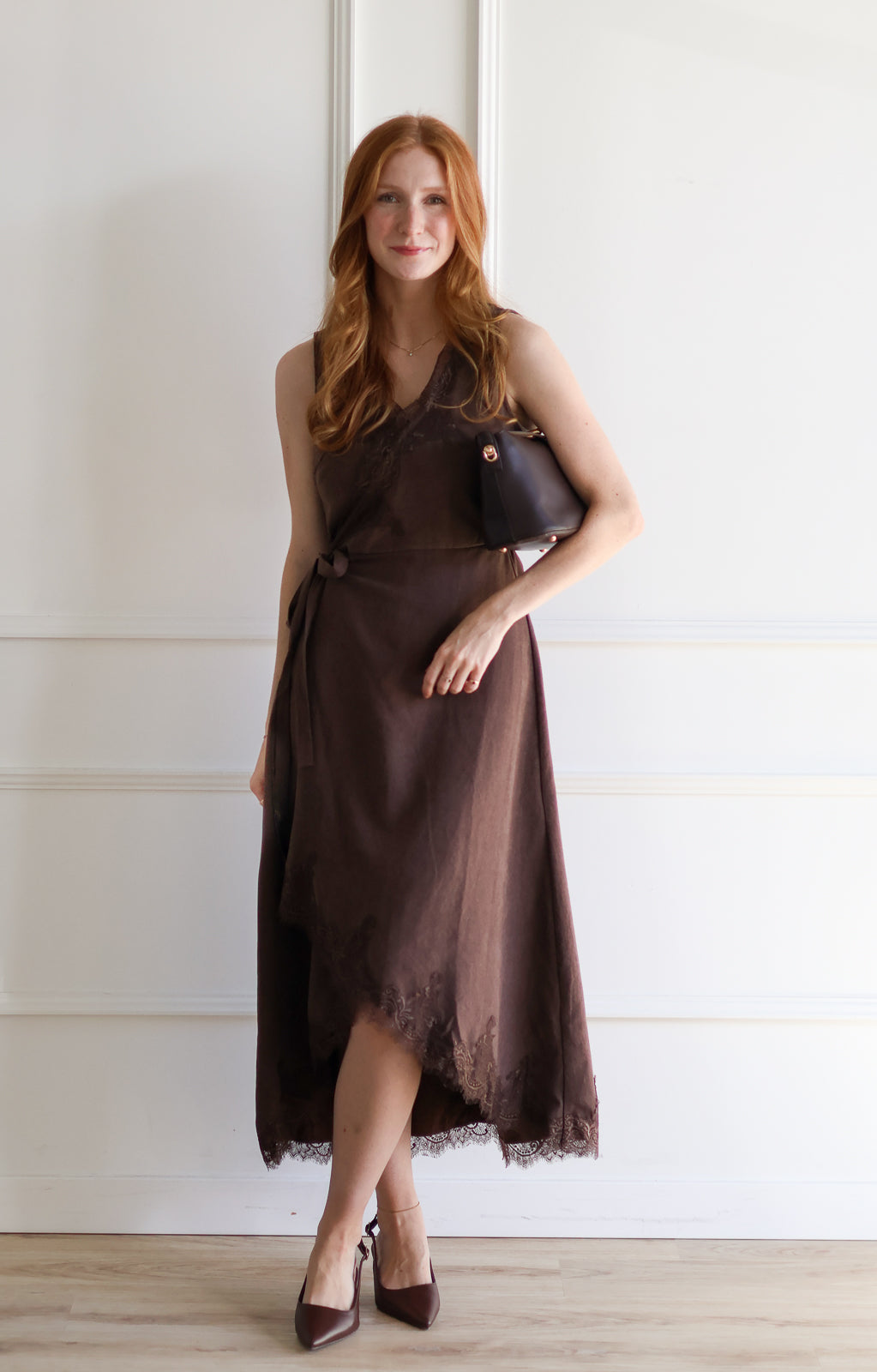 Cocoa Surplice Midi