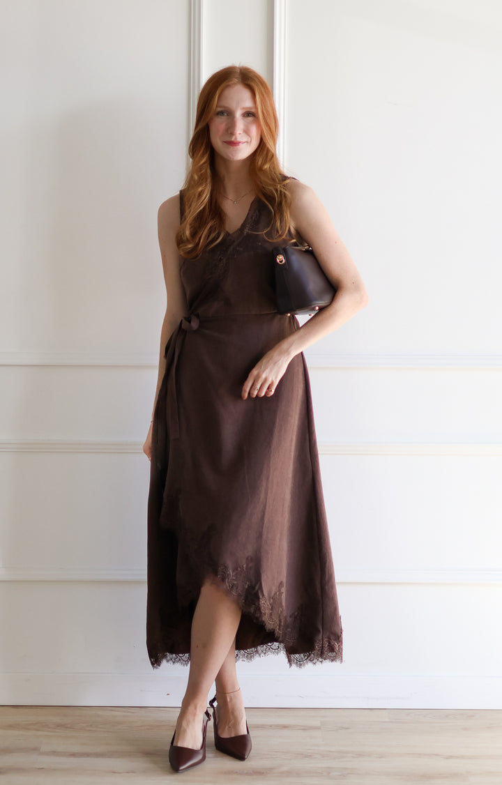 Cocoa Surplice Midi