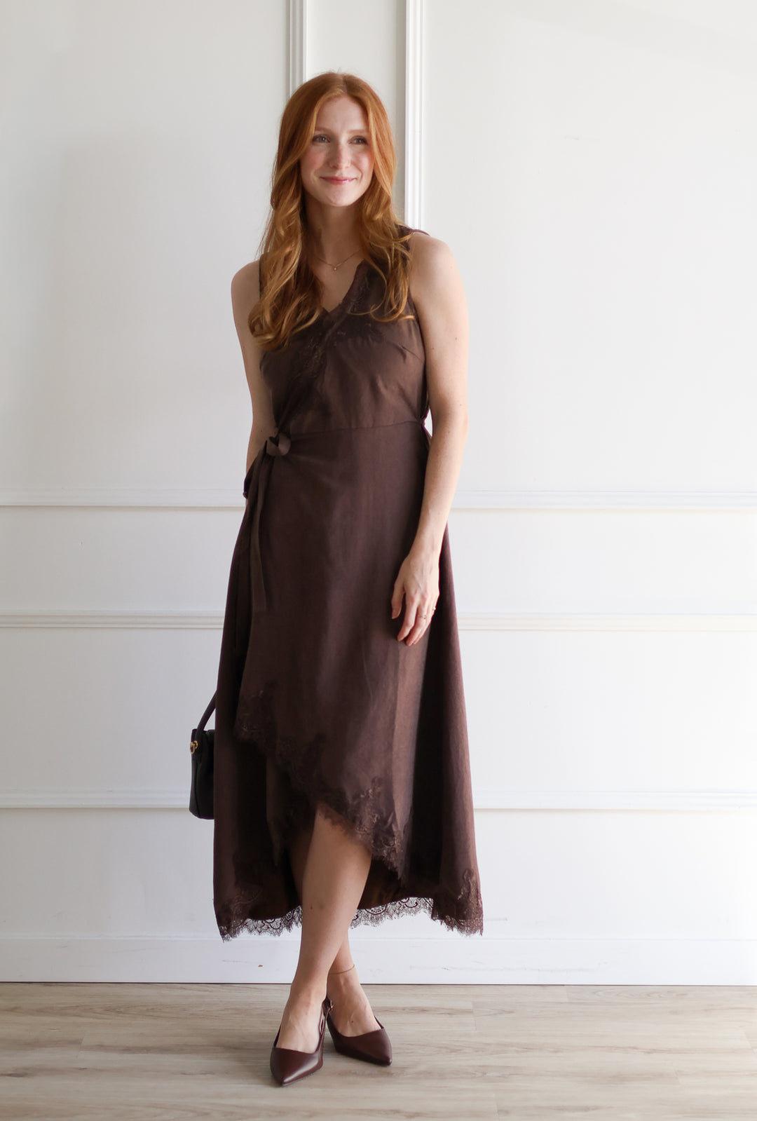 Cocoa Surplice Midi
