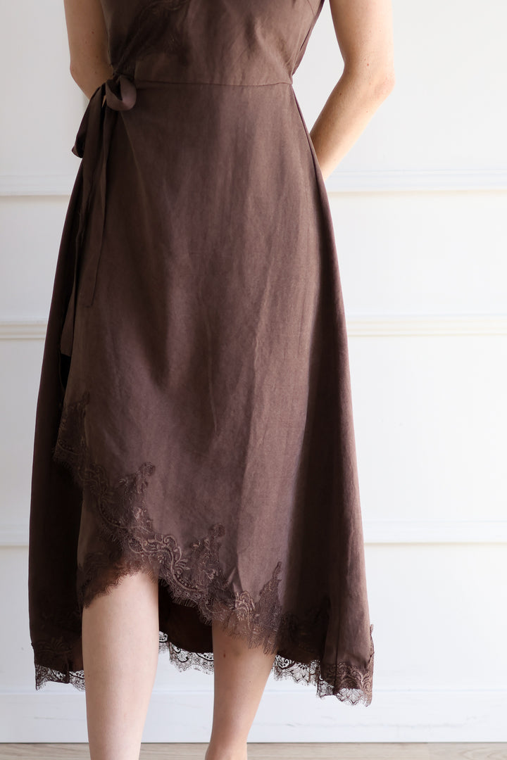 Cocoa Surplice Midi