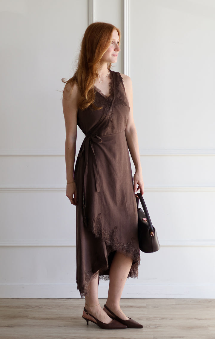 Cocoa Surplice Midi