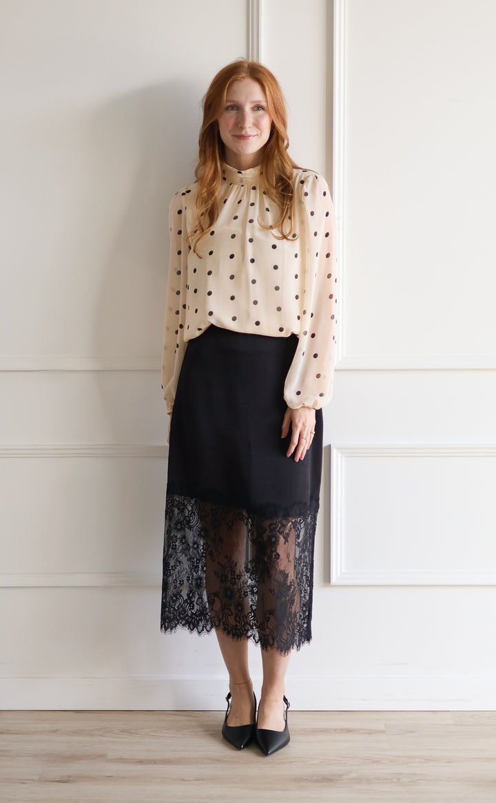 Amelia Polka Dot Blouse