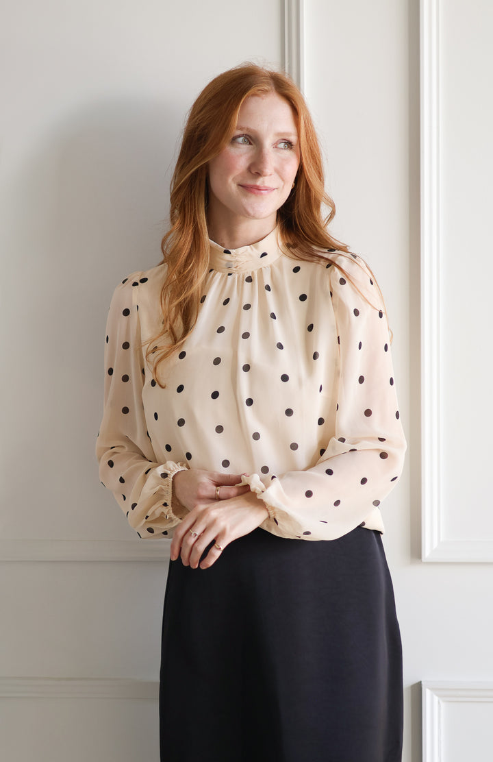 Amelia Polka Dot Blouse