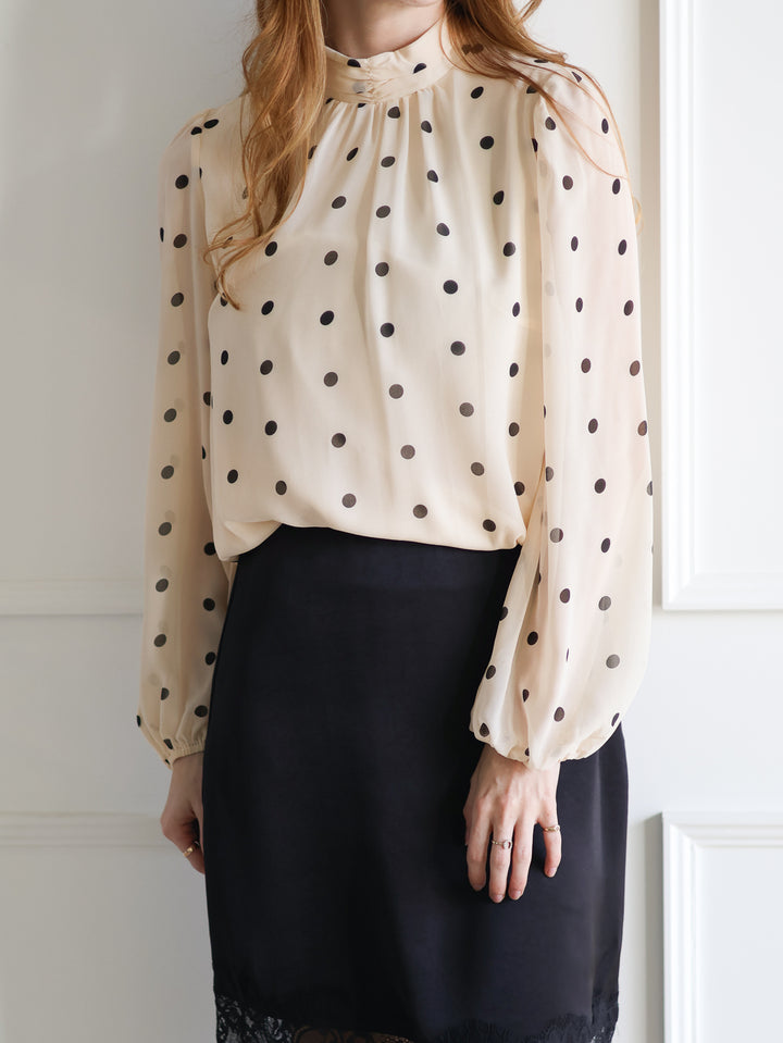 Amelia Polka Dot Blouse