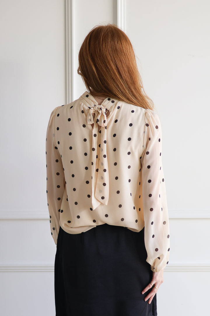 Amelia Polka Dot Blouse