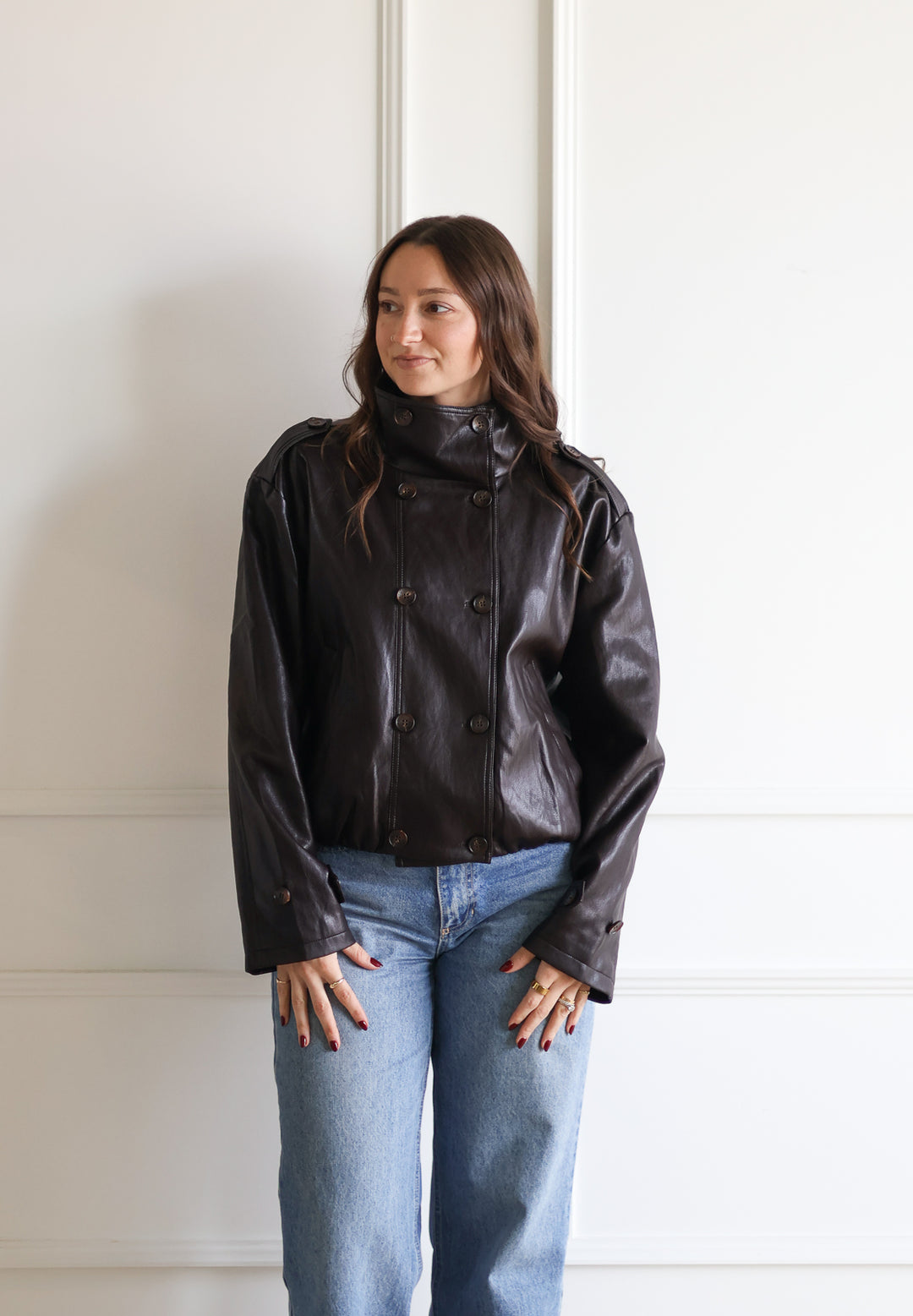 The Corina Funnel Neck Jacket