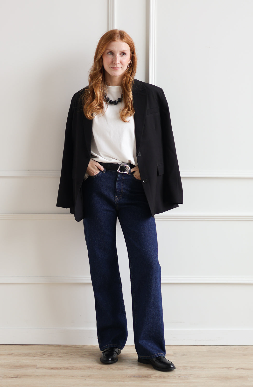 ICHI | Fava Oversized Blazer - Black