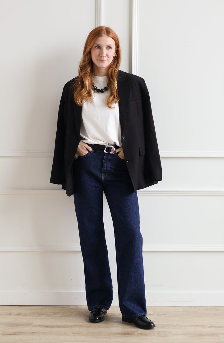 ICHI | Fava Oversized Blazer - Black