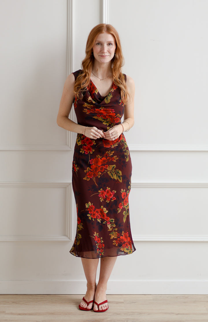 Ruby Floral Midi