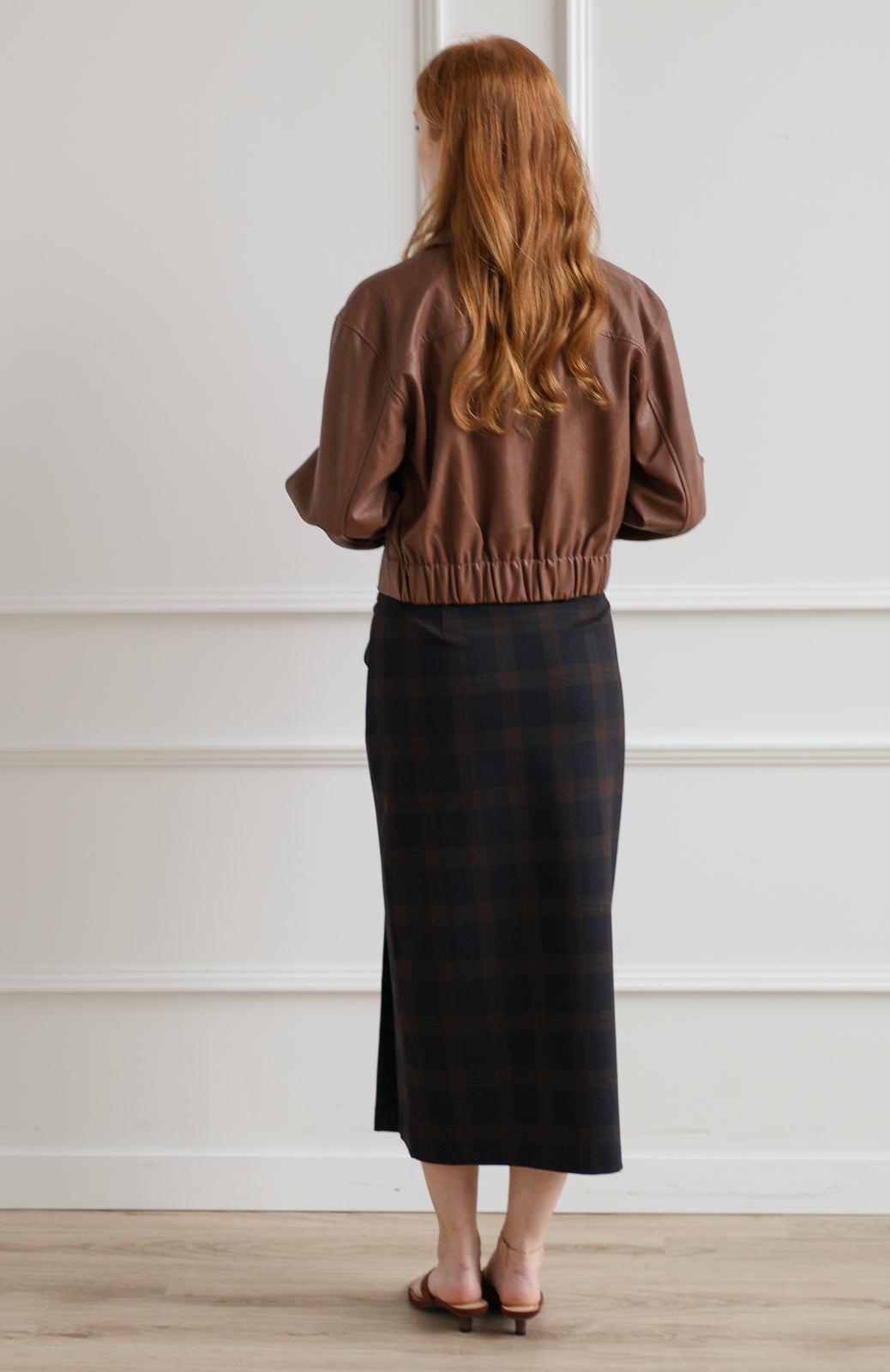 Vero Moda | Tortoise Checkered Pencil Skirt