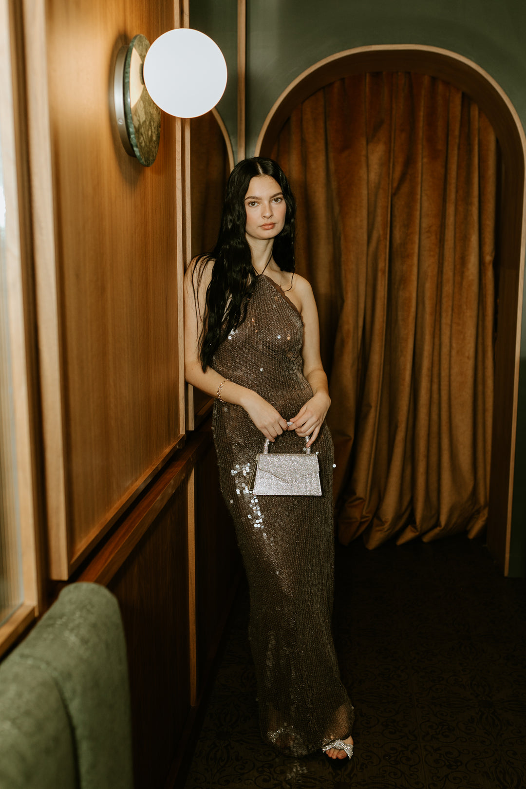 Vero Moda | Zenia Sequin Halter Maxi - Torte