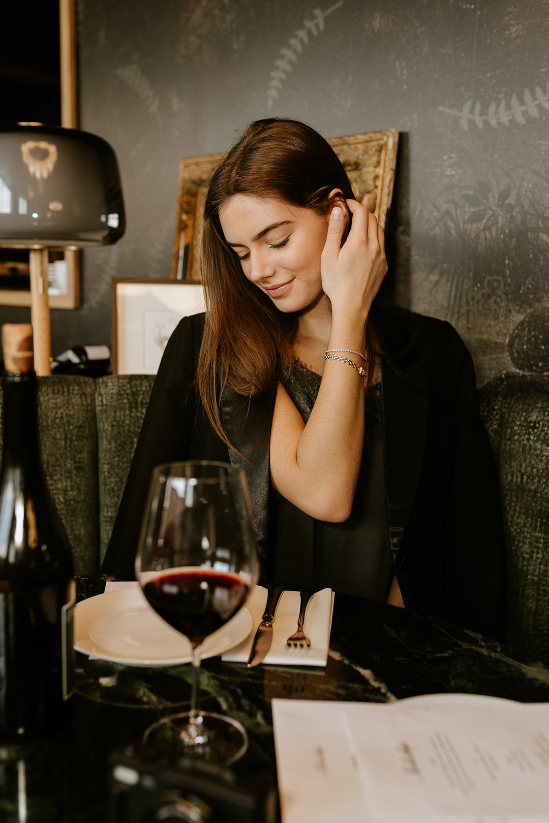 Leea Satin Lapel Blazer