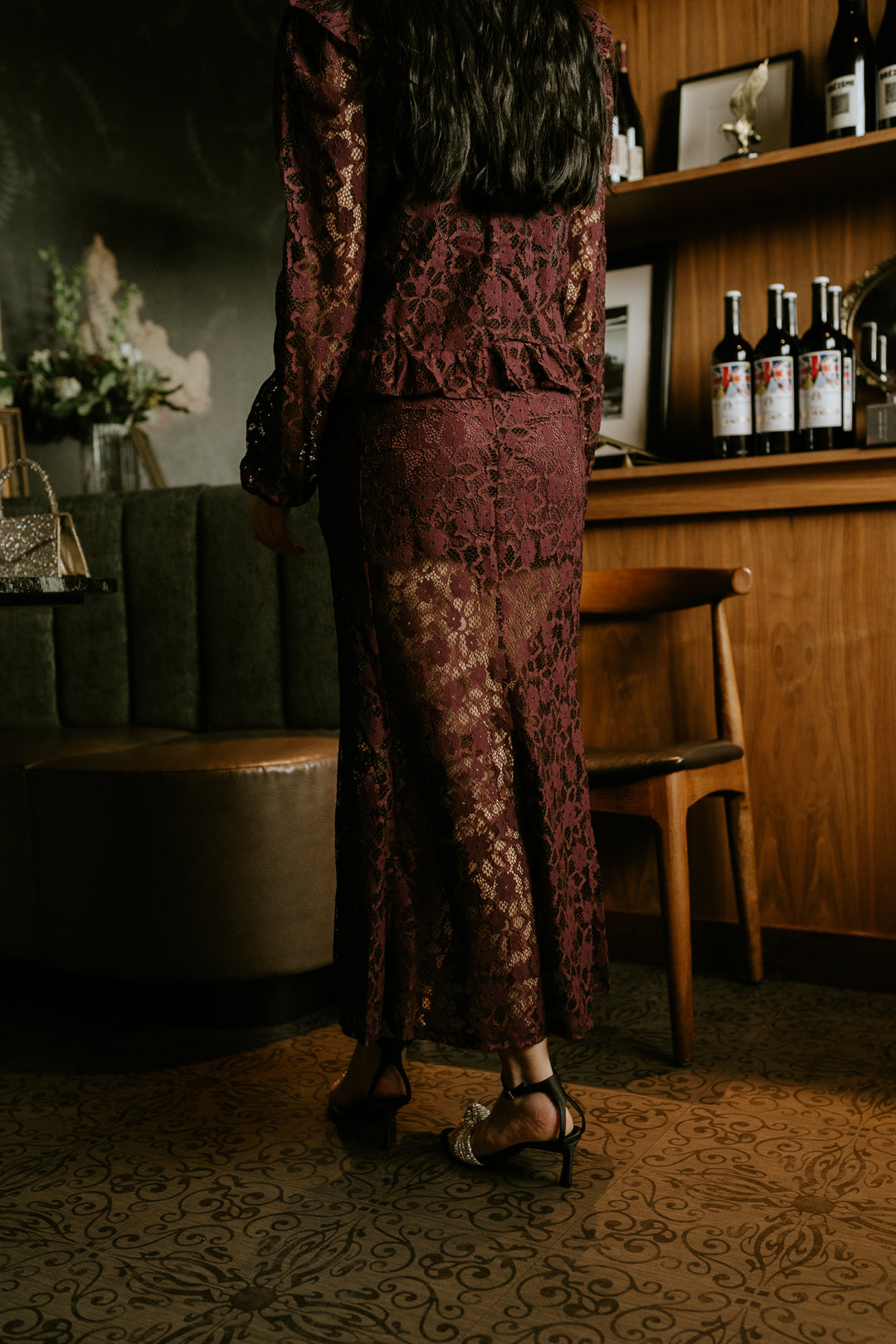Vero Moda | Meta Lace Skirt - Wine Tasting