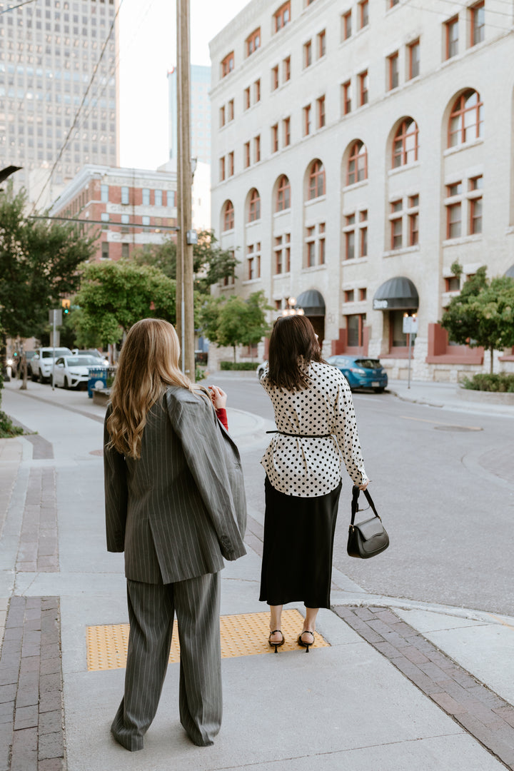 Ilex Grey Pinstripe Blazer