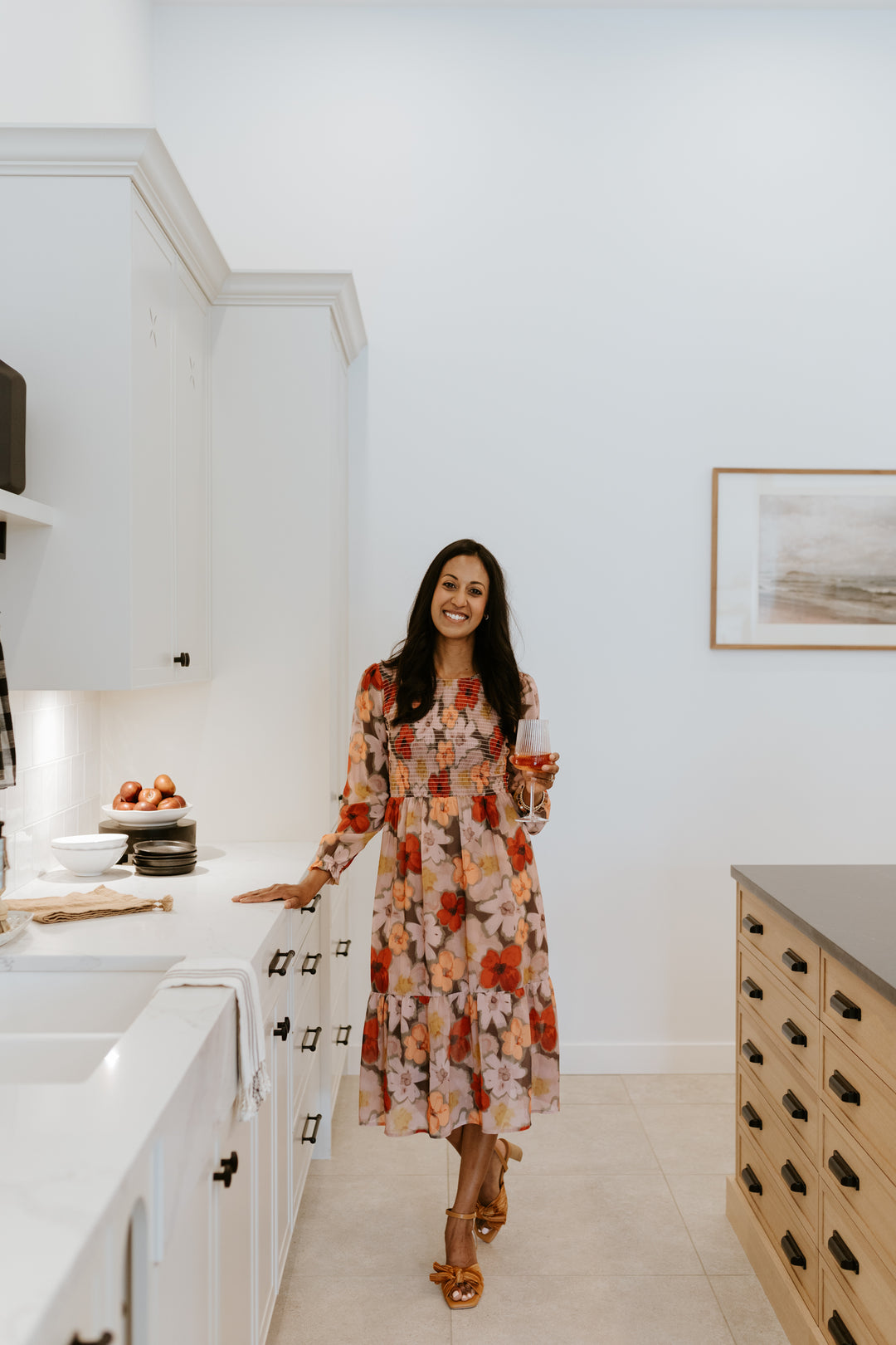 The Grace Midi Dress - Farm Floral