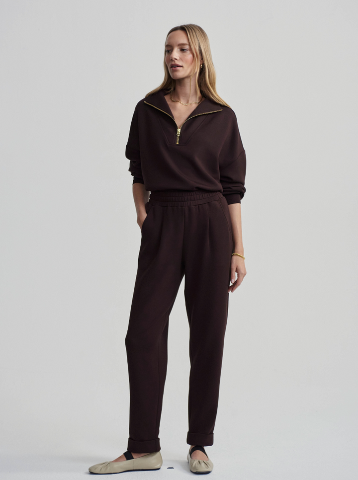 VARLEY | The Rolled Cuff Pant 25" -Coffee Bean