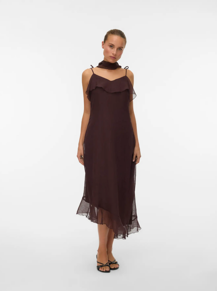 Vero Moda | Sabrina Chocolate Brown Scarf Midi