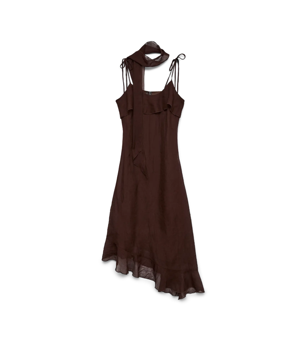 Vero Moda | Sabrina Chocolate Brown Scarf Midi