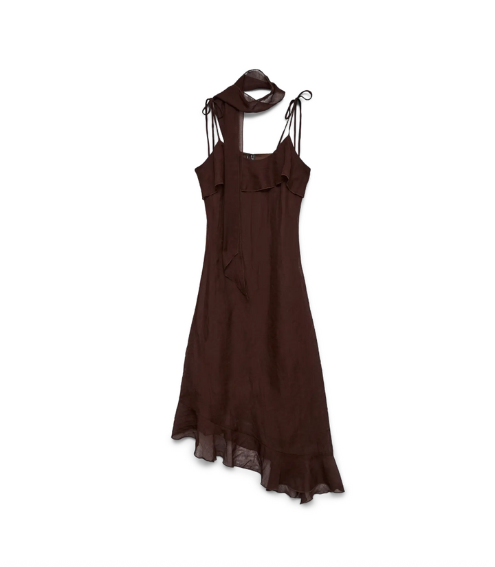 Vero Moda | Sabrina Chocolate Brown Scarf Midi