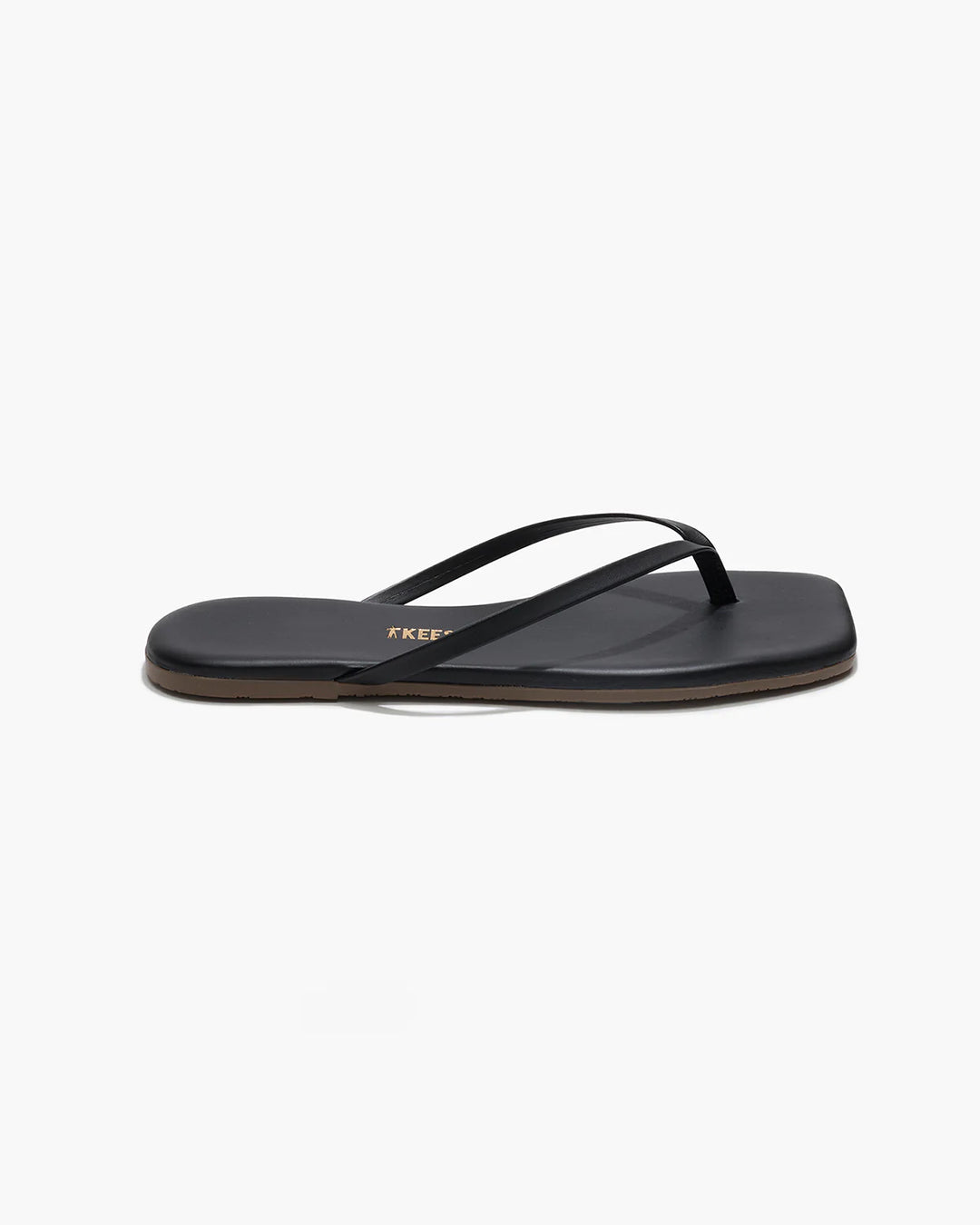 Tkees | Square Toe Lily Flip Flop - Black
