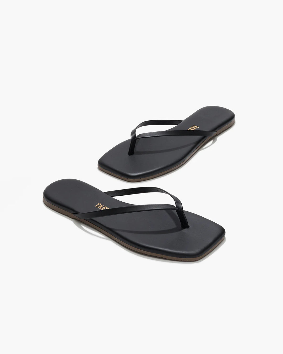Tkees | Square Toe Lily Flip Flop - Black