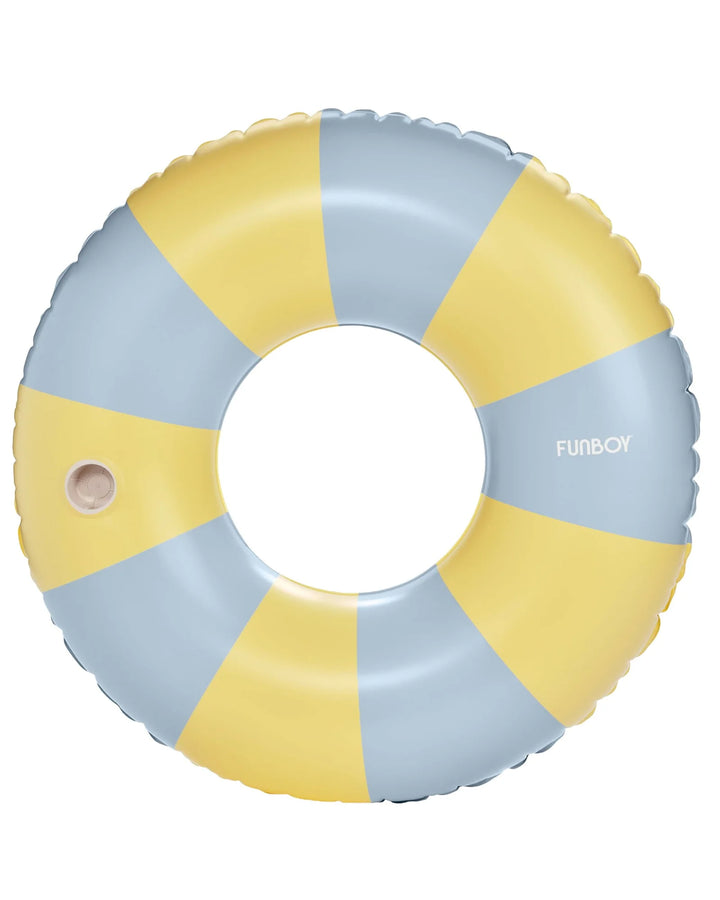 Fun Boy | Vintage Tube Float - Blue & Butter Yellow