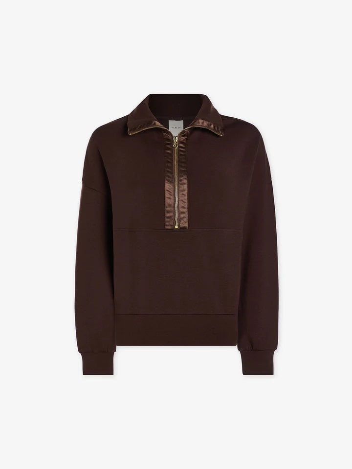 VARLEY | Keller Half-zip Pullover - Coffee Bean