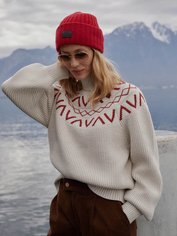 VARLEY | Marcie Fair Isle Yoke Knit