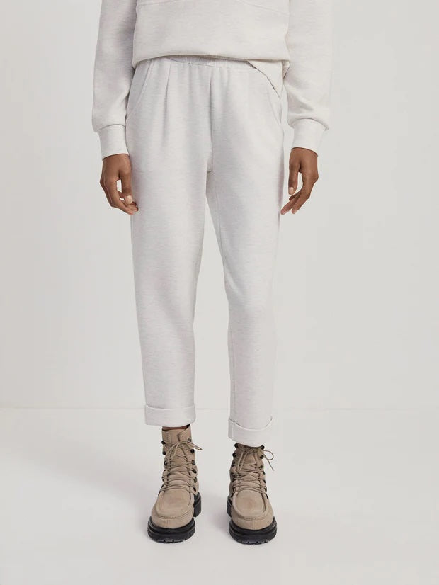 VARLEY | The Rolled Cuff Pant 25" -Ivory Marl