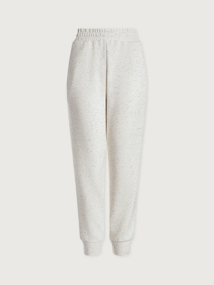 VARLEY | Slim Cuff Pant 27.5" - Ivory Marl Fleck