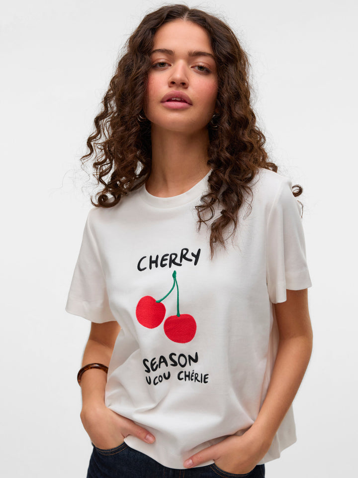 Vero Moda | Mette Boxy Tee - Cherry