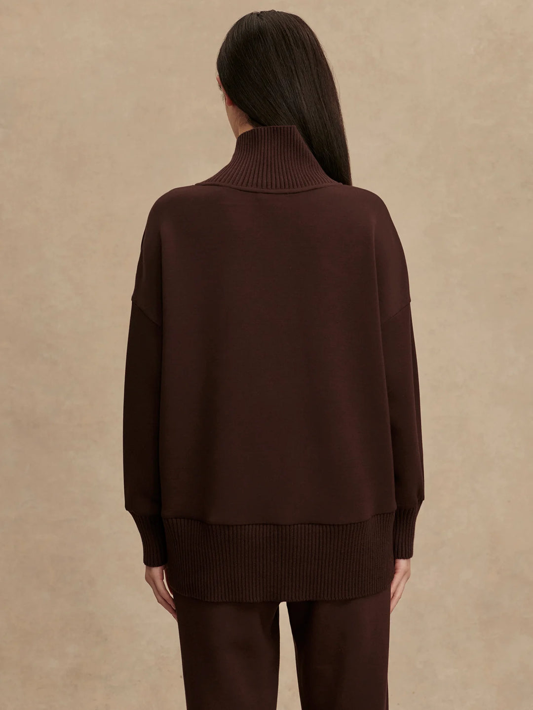 Varley | Barker High-Neck Sweater - Coffee Bean