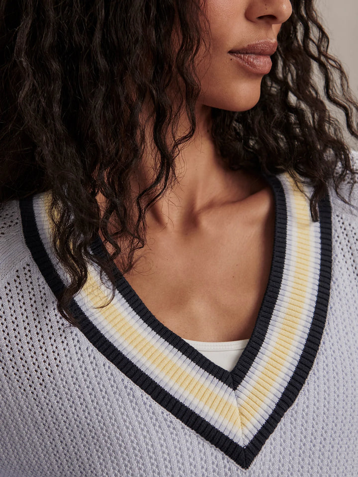 VARLEY | Maurice V-Neck Sweater -  Xenon Blue