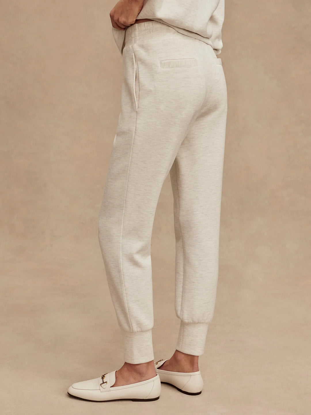 VARLEY | The Slim Cuff Pant 27.5" - Ivory Marl