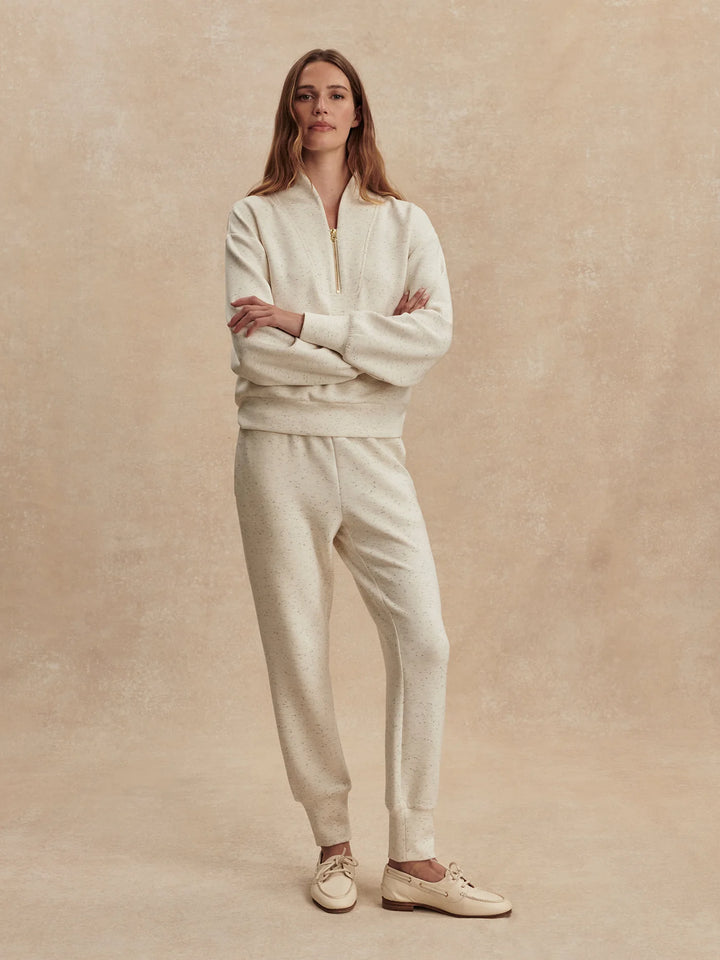 Varley | Davidson Sweat - Ivory Fleck
