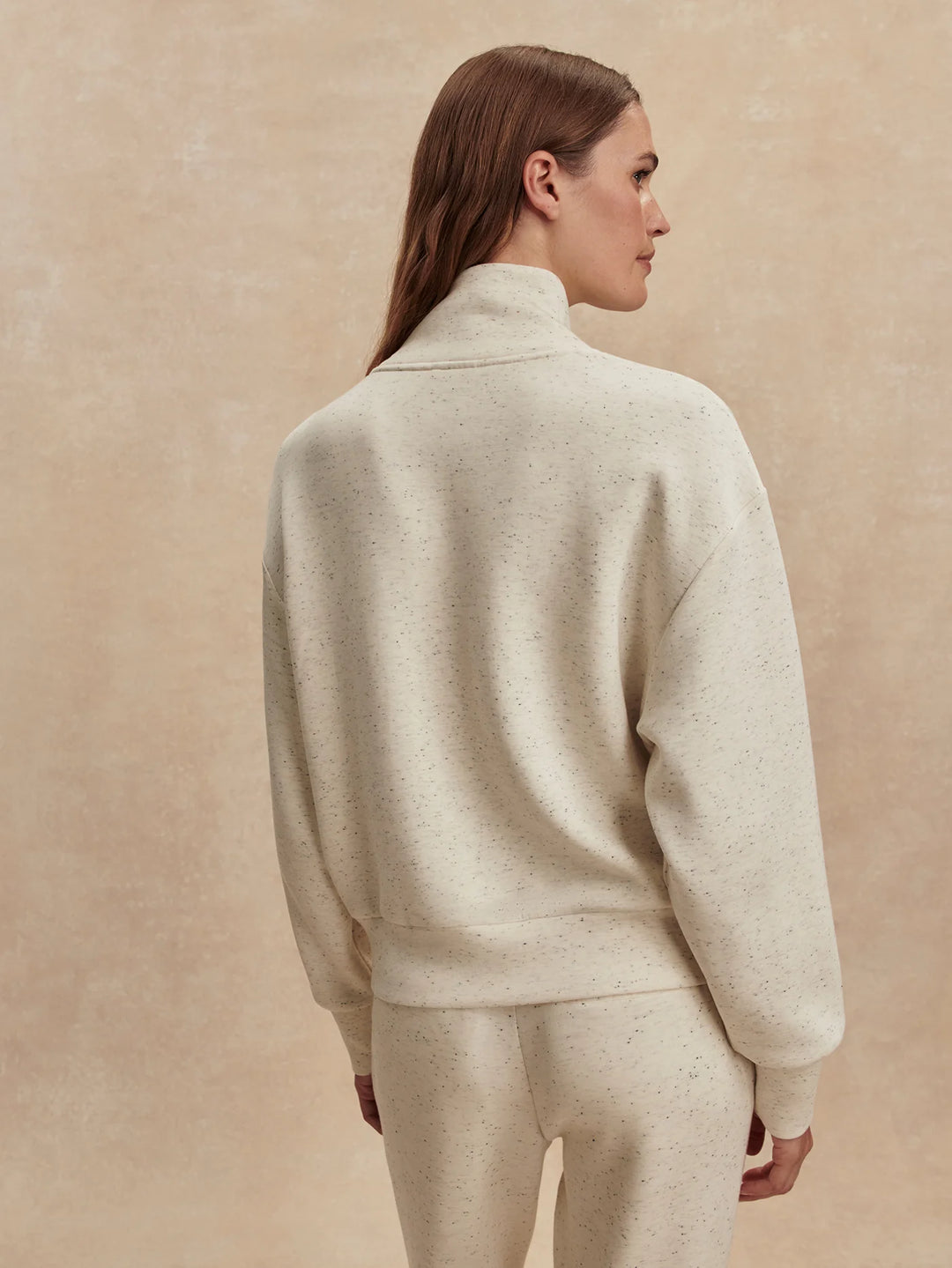 Varley | Davidson Sweat - Ivory Fleck