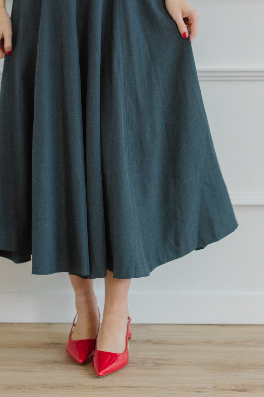 Charcoal Swing Dress