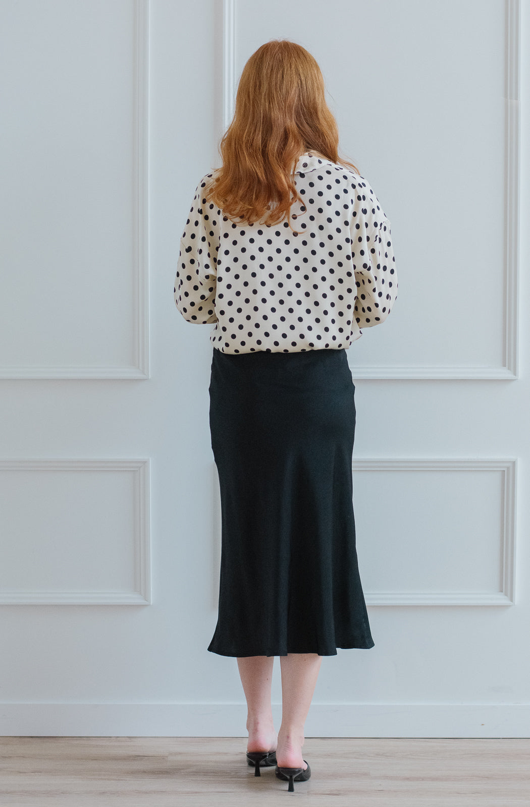 Satin Polka Dot Blouse