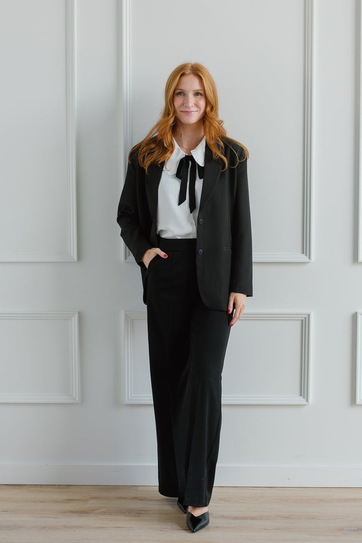 ICHI | Lexi Black Oversized Blazer