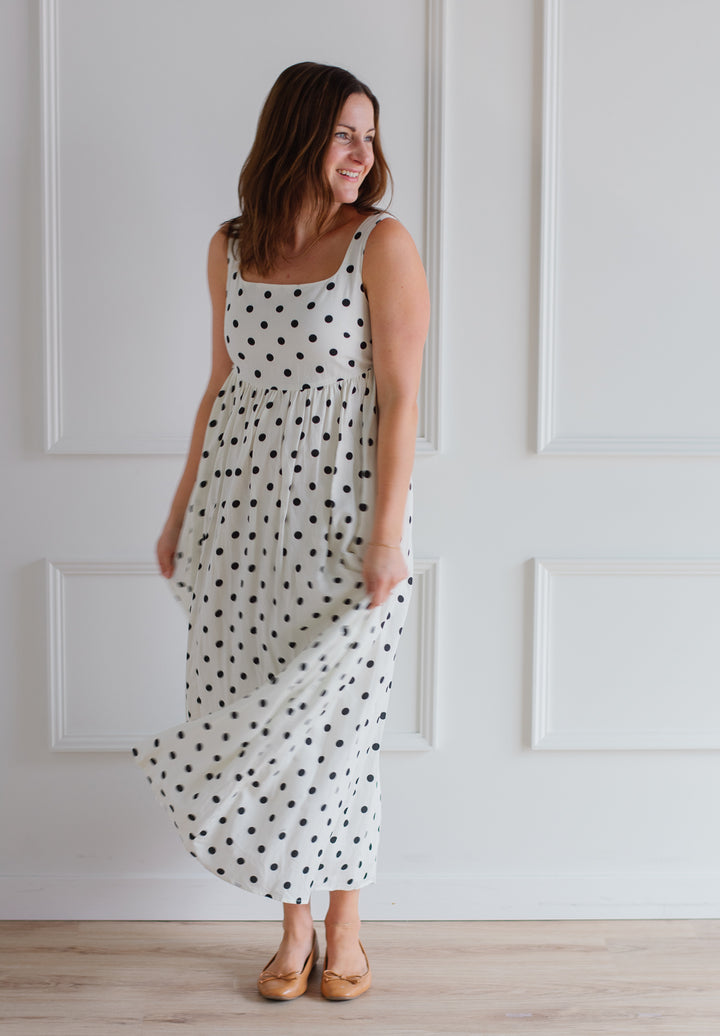 Polka Dot Midi Dress