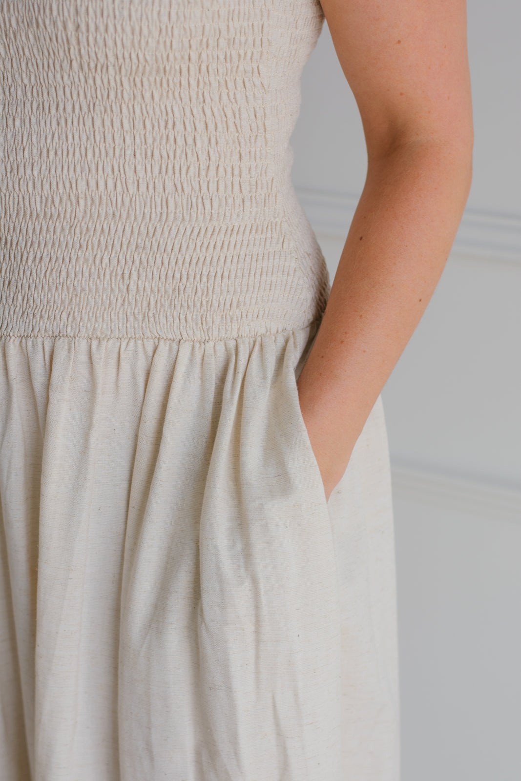 The Marcella Dress - Natural