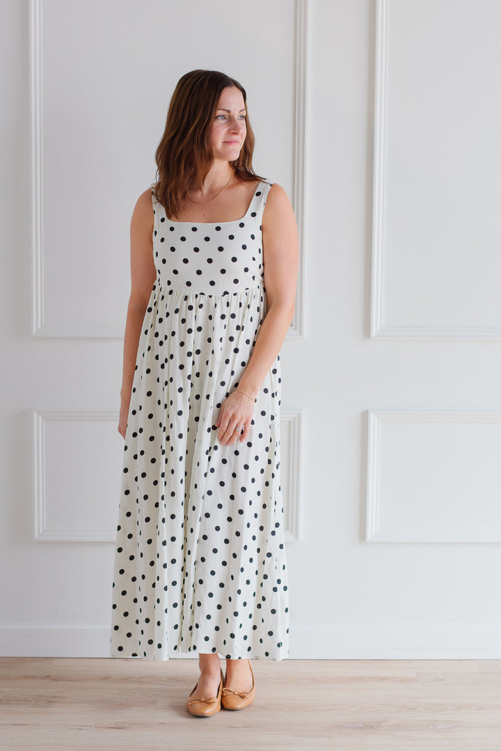 Polka Dot Midi Dress