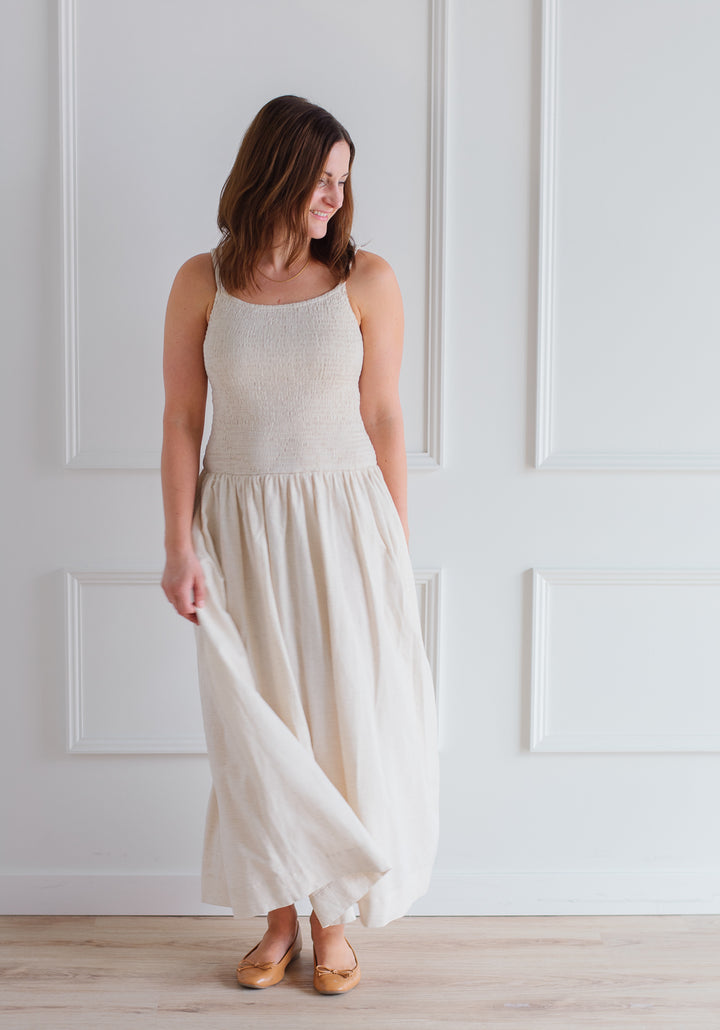 The Marcella Dress - Natural