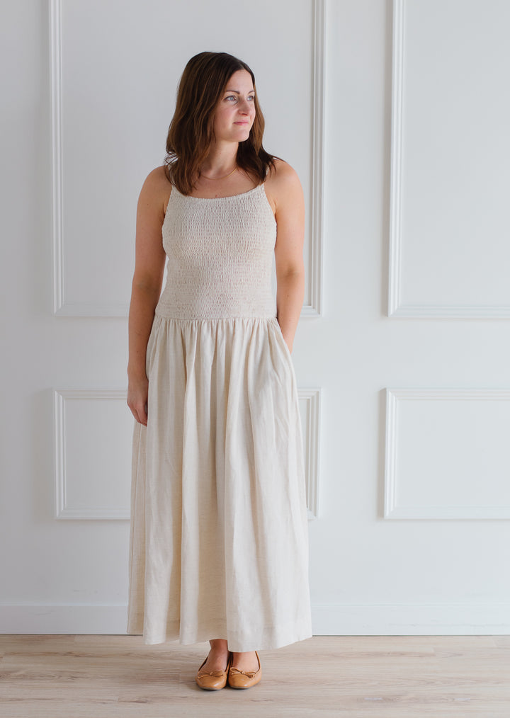 The Marcella Dress - Natural