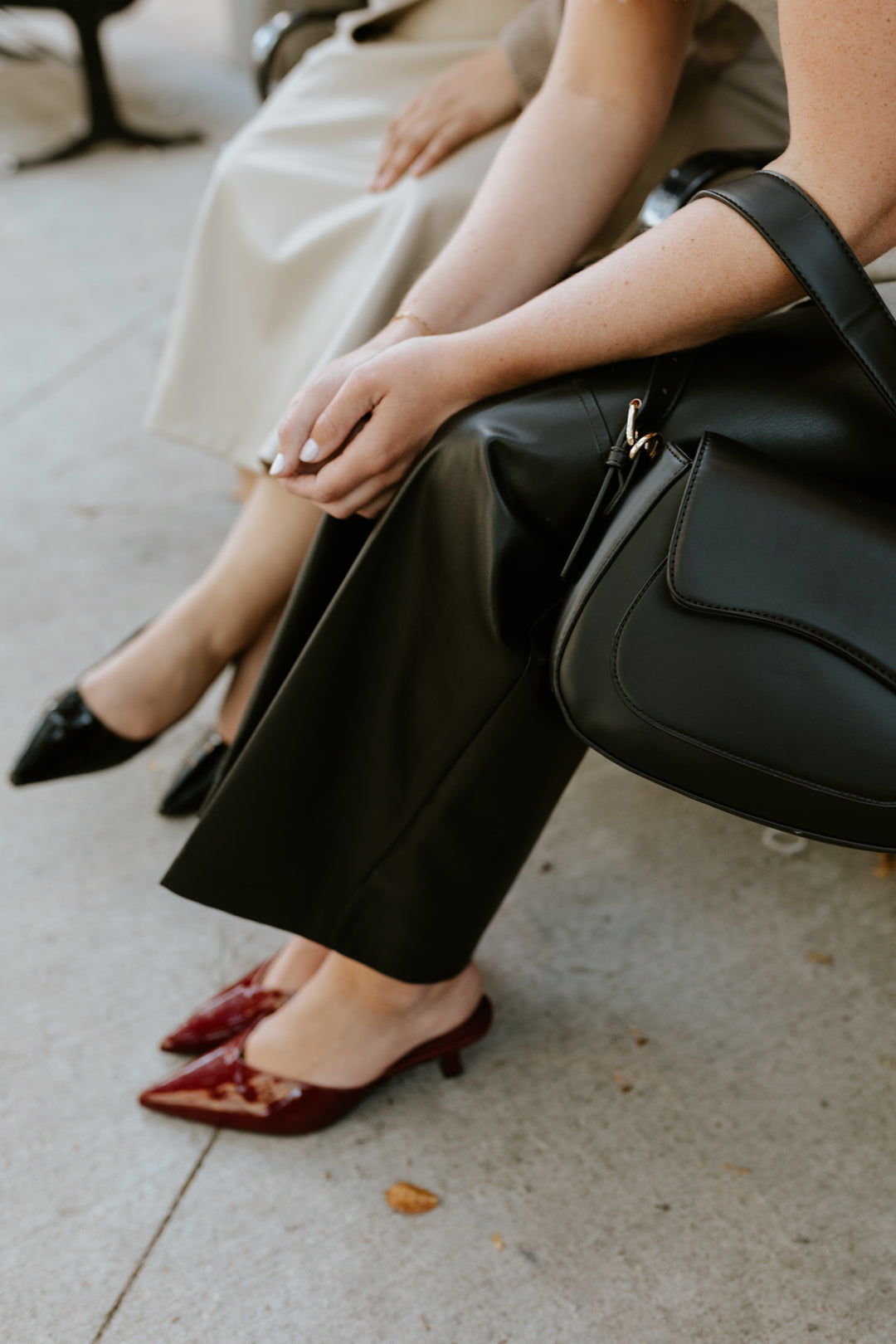 Java Kitten Heel - Burgundy