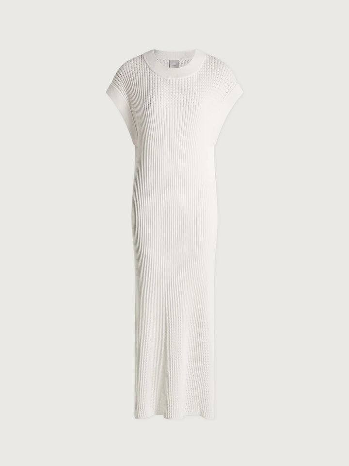 Varley | Cheston Relaxed Knit Dress - Snow White