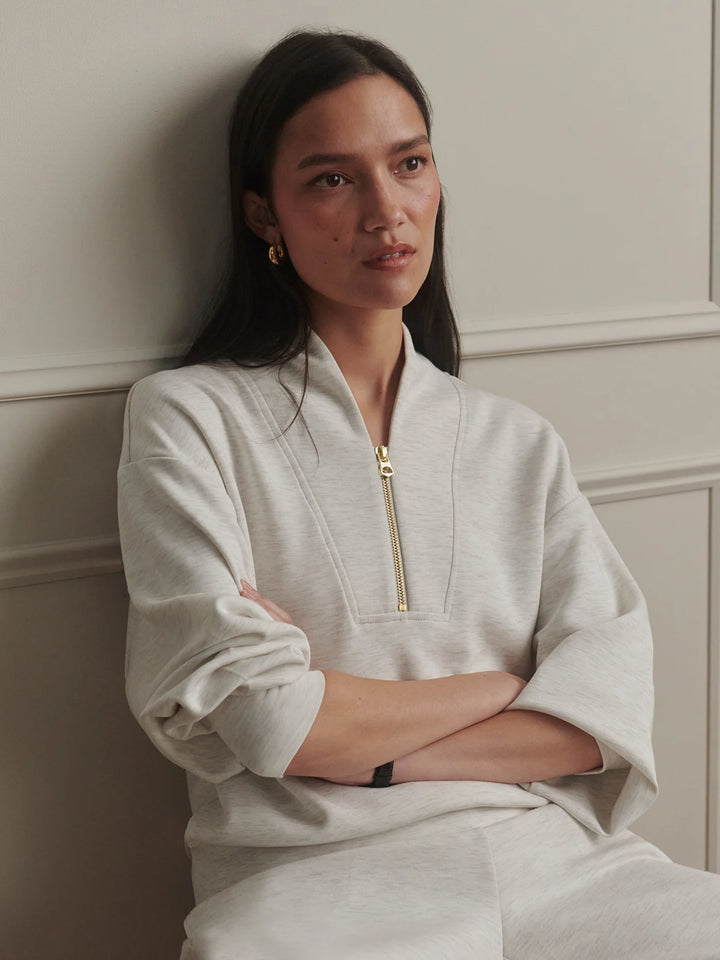 VARLEY | Davidson Sweat -Ivory Marl